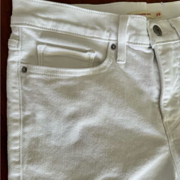 Levi’s white tab 311 Shaping Skinny WHITE EUC SZ 29 - Picture 8 of 8